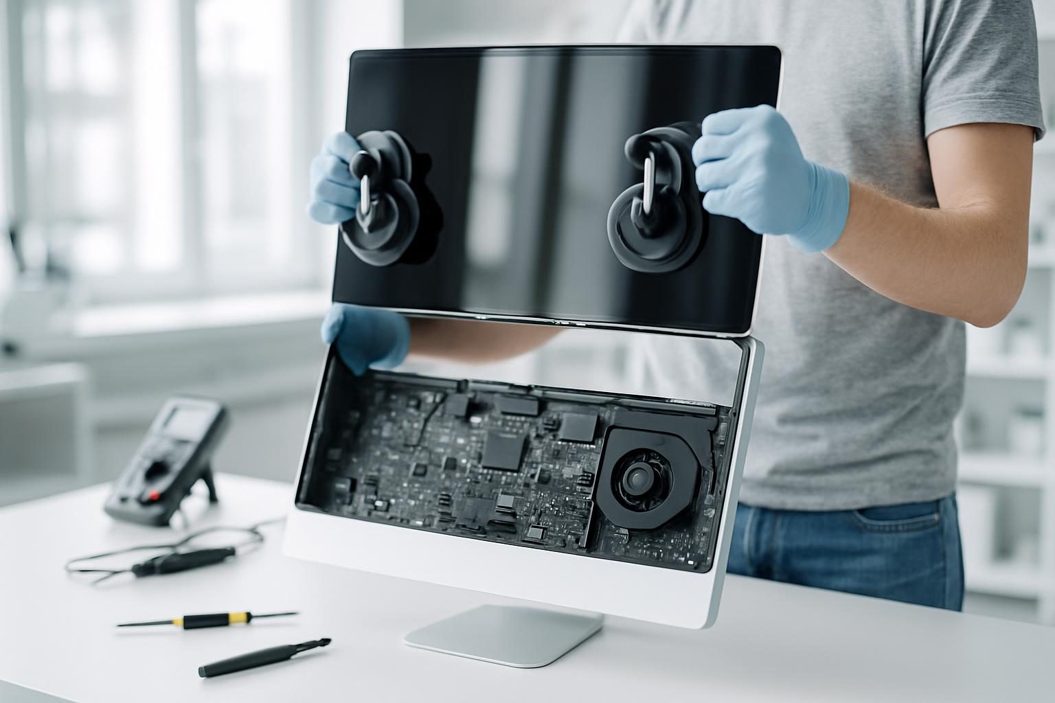 Замена матрицы и стекла iMac в Москве